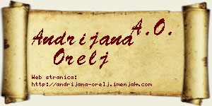 Andrijana Orelj vizit kartica